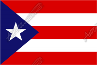 Puerto Rican Flag Flat