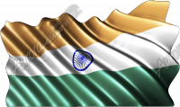 Waving India Flag Cloth