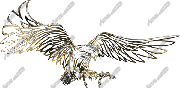 Gold Tribal Eagle