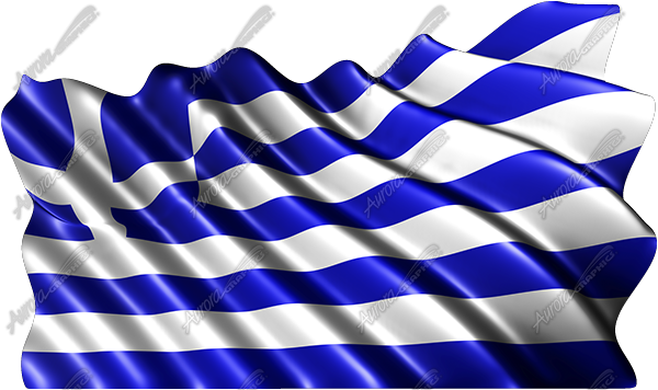 Waving Greek Flag