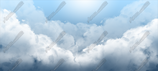 Huge Puffy Clouds - Aurora Graphics